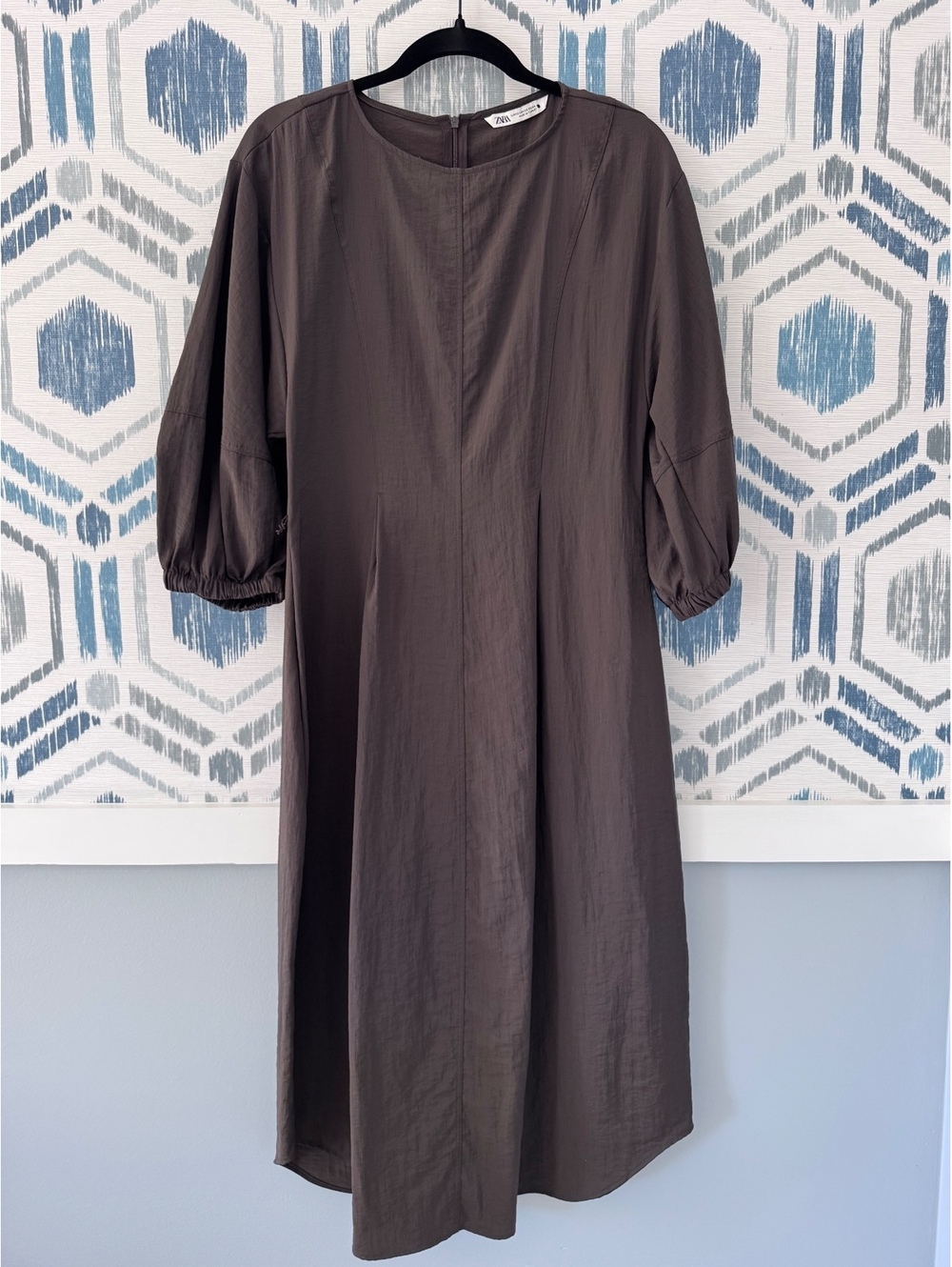 ZARA Brown Swishy Dress